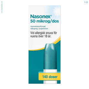 Nasonex, nässpray, suspension 50 mikrogram/dos 140 doser