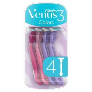 Gillette Venus 3 Colors Engångsrakhyvlar 4 st