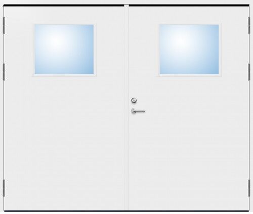 Dörrtema Slagport 18 graders HDF slät med glas Modul 21x22 Dörrtema Slagport 18 graders HDF slät med glas Modul 21x22