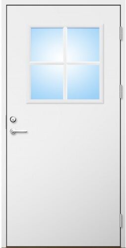 Dörrtema Ytterdörr 21 graders HDF slät med glas och spröjs Modul 8x18 Dörrtema Ytterdörr 21 graders HDF slät med glas och spröjs Modul 8x18