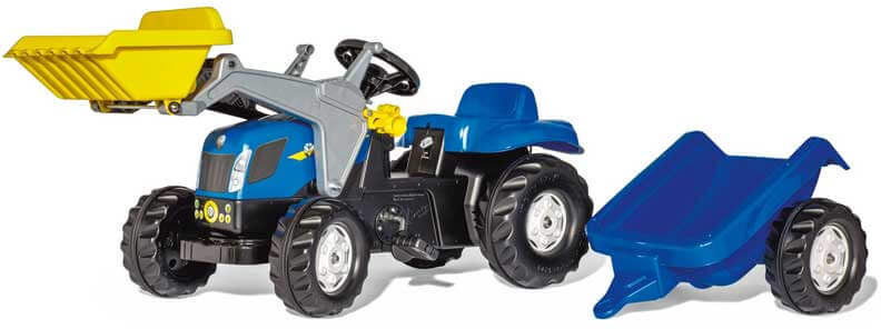 Rolly Toys Kid New Holland Tramptraktor med frontlastare Rolly Toys Kid New Holland Tramptraktor med frontlastare