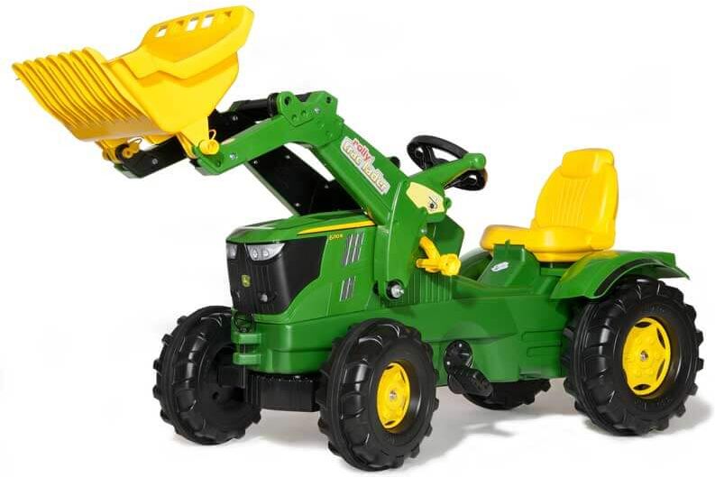 Rolly Toys John Deere 6210R Tramptraktor med skopa