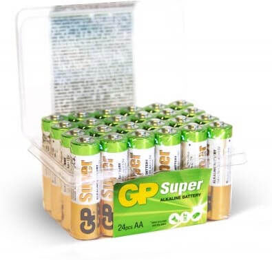 GP Batterier AA, GP Super Alkaline AA-batteri, 15A/LR06, 24-pack