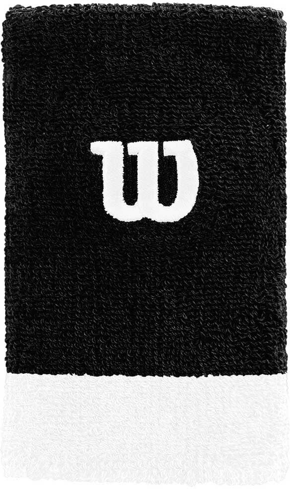 Wilson Wristband Extra Wide svart 2-pack