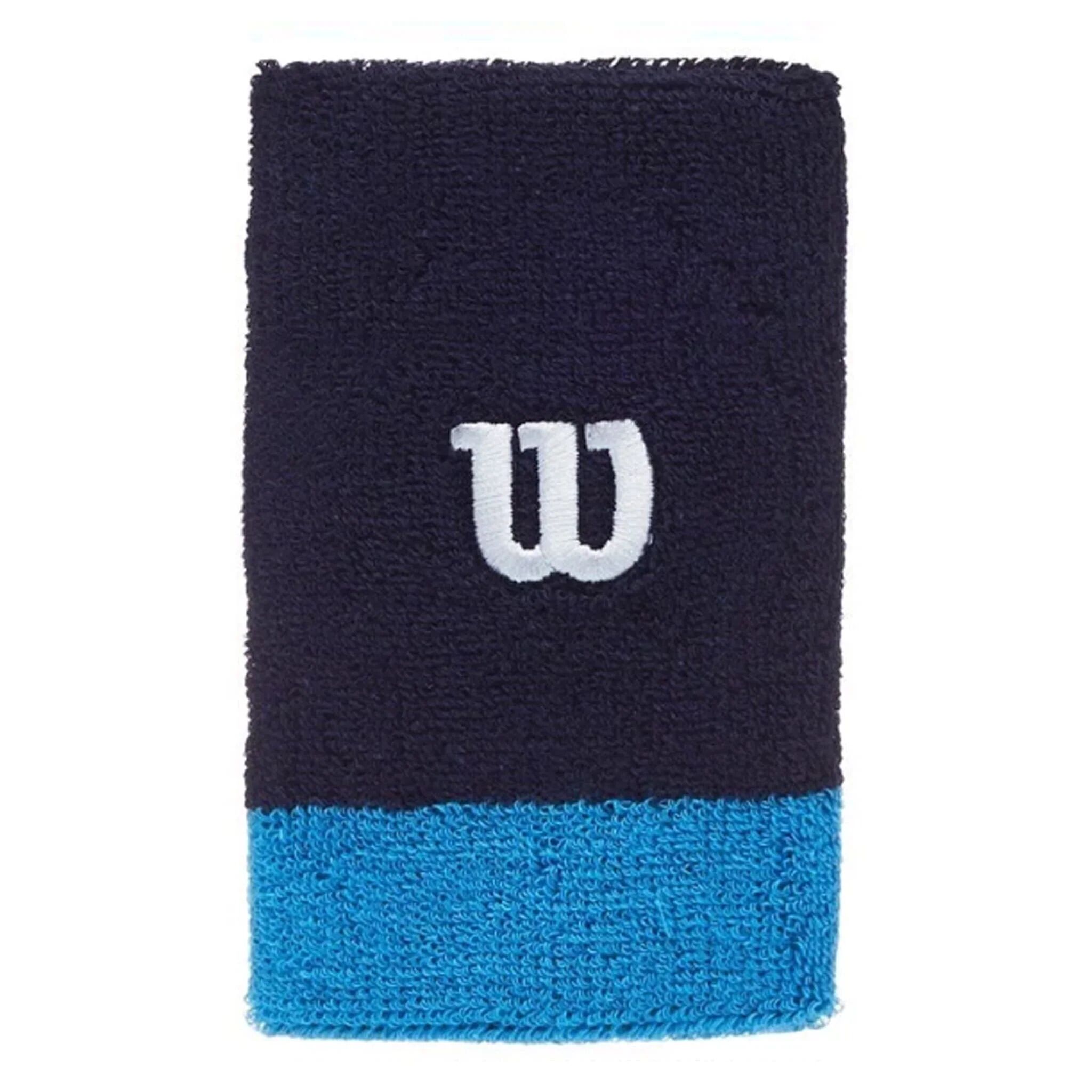 Wilson Wristband Extra Wide blå 2-pack