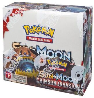 Pokémon 36-pack Pokémon Sun & Moon Crimson Invasion Booster Display samlarkort