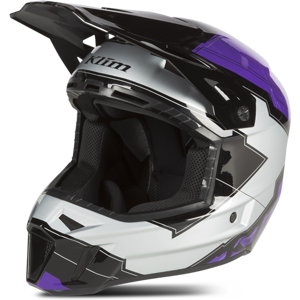 KLIM F3 Verge Snöskoterhjälm Heliotrope-Metallic Silver