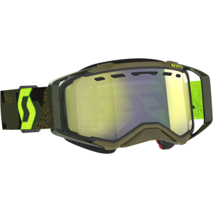 Scott Prospect Goggles Khaki Grön-Neongul-Enhancer Gul Krom