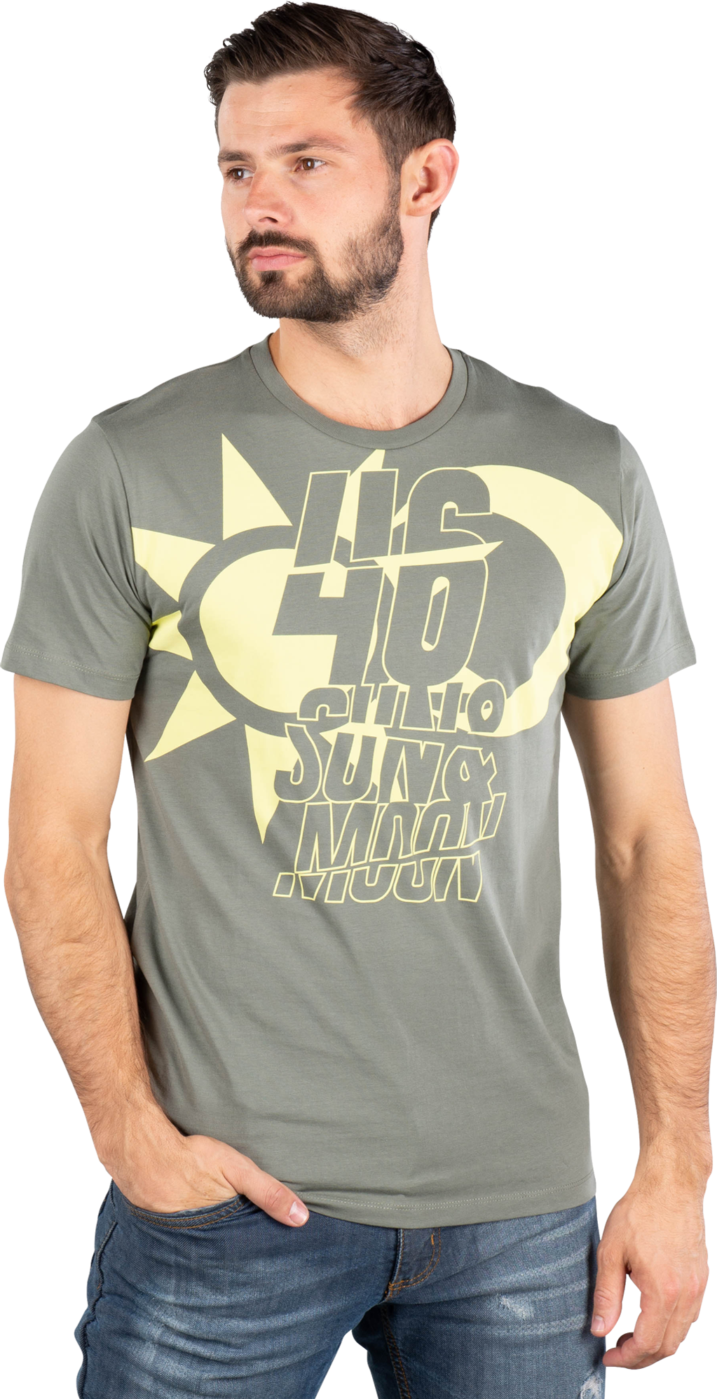 VR46 Sun & Moon T-Shirt Grå VR46 Sun & Moon T-Shirt Grå