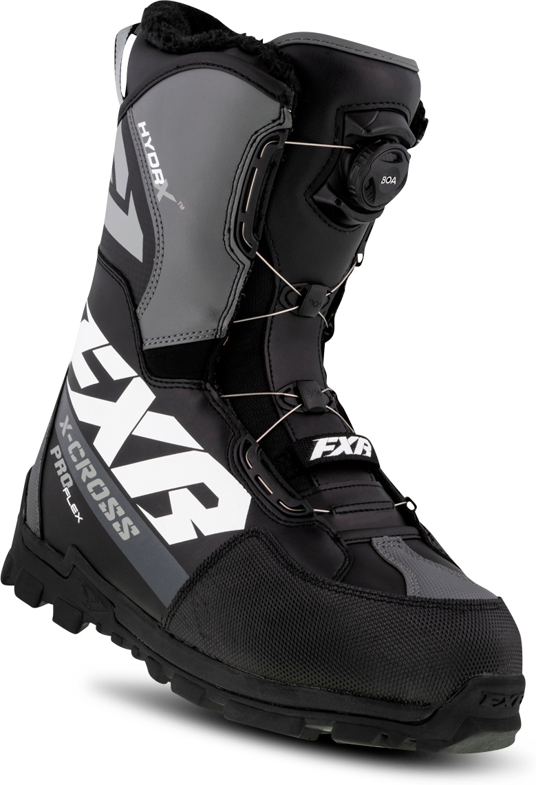 FXR X-Cross Pro Flex BOA Snöskoterkängor Svart-Vit FXR X-Cross Pro Flex BOA Snöskoterkängor Svart-Vit