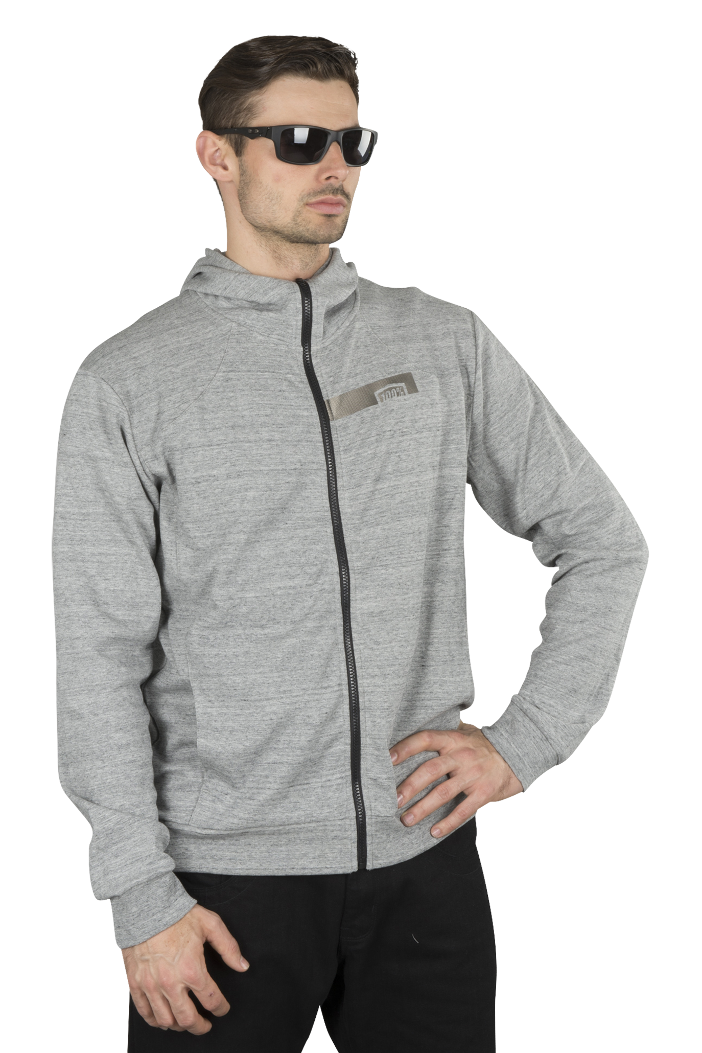 100% Hoodie 100% Chamber Gunmetal-Heather 100% Hoodie 100% Chamber Gunmetal-Heather