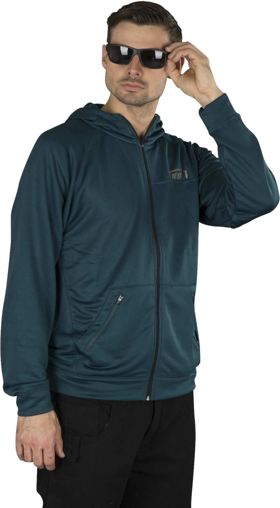 100% Hoodie 100% Union Dark Teal