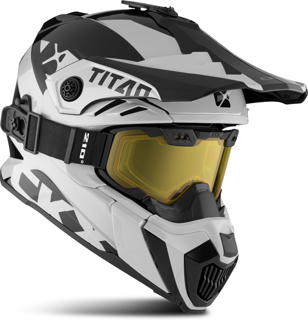 CKX Titan Airflow Extra Snöskoterhjälm Med. 210° Glasögon Vit CKX Titan Airflow Extra Snöskoterhjälm Med. 210° Glasögon Vit