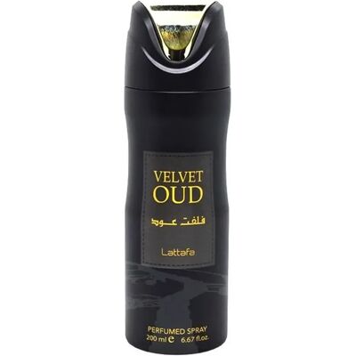 Lattafa Perfumes Velvet Oud Deodorant Spray 200ml Lattafa Perfumes Velvet Oud Deodorant Spray 200ml