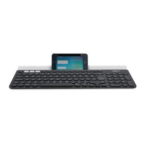Logitech K780 Multi-Device Wireless Keyboard tangentbord Trådlös RF + Bluetooth QWERTY Engelsk Grå, Vit