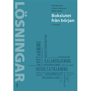 Bokslutet från början Lösningar Bokslutet från början Lösningar