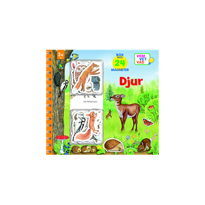 Djur : bok med 24 magneter Djur : bok med 24 magneter