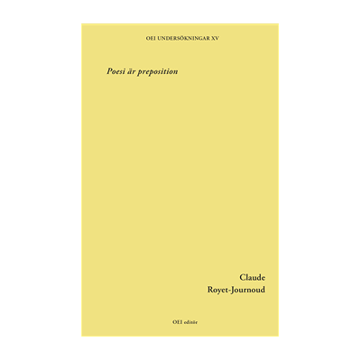 Poesi är preposition Poesi är preposition