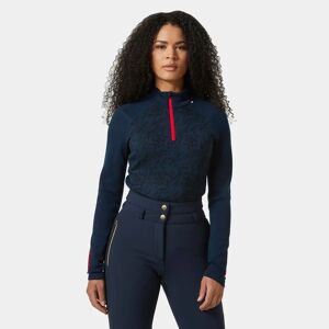 Helly Hansen Lifa Merino Midweight Graphic 1/2 Zip, Dam, Navy 42(XL) female Navy