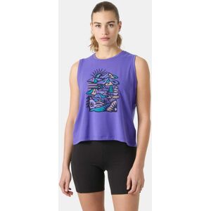 Helly Hansen Women's Skog Graphic Tank Top Lila L White VitL Helly Hansen Women's Skog Graphic Tank Top Lila L White VitL