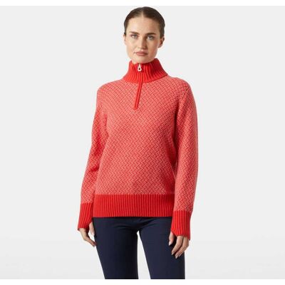 Helly Hansen Dam Arctic Ocean Iceland Ullstickad Tröja Röd M White VitM Helly Hansen Dam Arctic Ocean Iceland Ullstickad Tröja Röd M White VitM