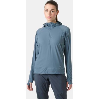 Helly Hansen Shine Solen Half-zip Sun Huvtröja Dam Marinblå M Dark Mint GrönM Helly Hansen Shine Solen Half-zip Sun Huvtröja Dam Marinblå M Dark Mint GrönM