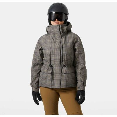 Helly Hansen Women's Nora Insulated 2.0 Ski Jacket Brun XS Pebble Broxburn Plaid Aop BrunXS Helly Hansen Women's Nora Insulated 2.0 Ski Jacket Brun XS Pebble Broxburn Plaid Aop BrunXS