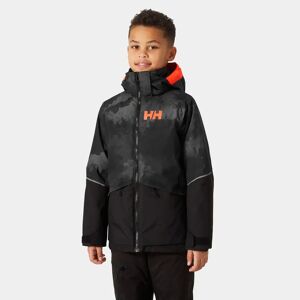 Helly Hansen Juniors’ Stellar Ski Jacket Svart 140/10 Deep Dive Blå140/10