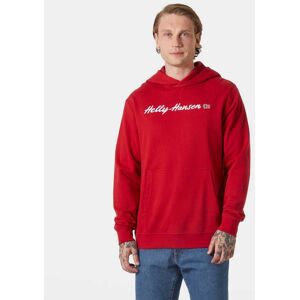 Helly Hansen Herr Core Luvtröja/munktröja Med Tryck Röd L Black SvartL Helly Hansen Herr Core Luvtröja/munktröja Med Tryck Röd L Black SvartL