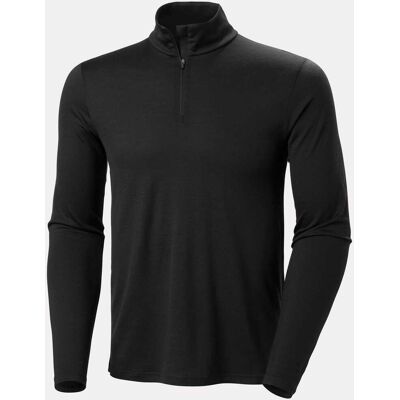 Helly Hansen Men’s HH Merino Half-zip base Layer Svart M Black SvartM Helly Hansen Men’s HH Merino Half-zip base Layer Svart M Black SvartM