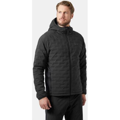 Helly Hansen Men's HP Hybrid Stretch Hooded Insulator Grå XL Black SvartXL Helly Hansen Men's HP Hybrid Stretch Hooded Insulator Grå XL Black SvartXL