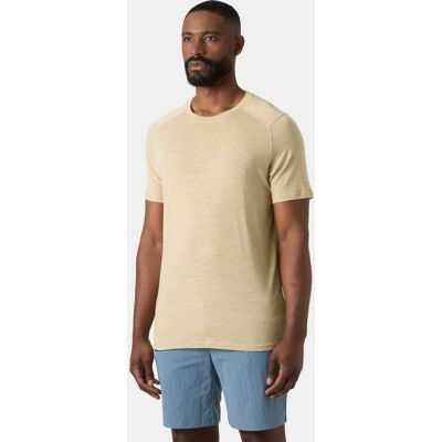 Helly Hansen Herr HH Durawool T-shirt Beige S Windy Blue MarinblåS Helly Hansen Herr HH Durawool T-shirt Beige S Windy Blue MarinblåS