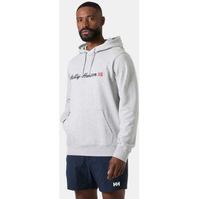 Helly Hansen Men's Core Graphic Hoodie Grå XL Navy MarinblåXL Helly Hansen Men's Core Graphic Hoodie Grå XL Navy MarinblåXL
