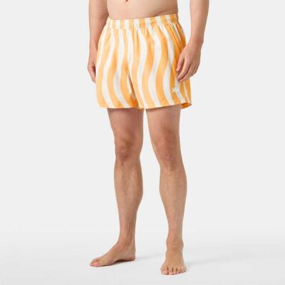 Helly Hansen Men's Newport Trunk 4.5" Orange L White Navy VitL Helly Hansen Men's Newport Trunk 4.5" Orange L White Navy VitL