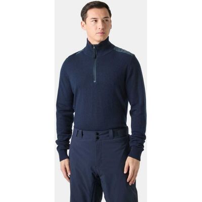 Helly Hansen Men's Afton Knitted Half-zip - Blue - M Helly Hansen Men's Afton Knitted Half-zip - Blue - M