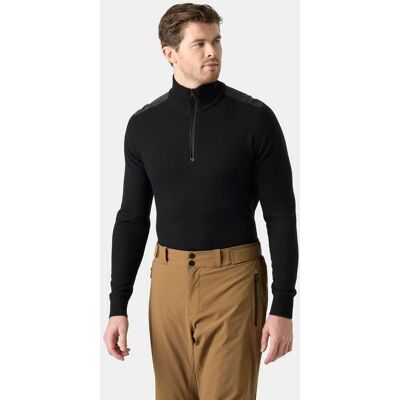 Helly Hansen Men's Afton Knitted Half-zip - Black/Ebony - M Helly Hansen Men's Afton Knitted Half-zip - Black/Ebony - M
