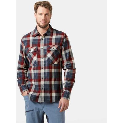 Helly Hansen Herr Lokka Organic Flanellskjorta Blå L Dark Jungle GrönL Helly Hansen Herr Lokka Organic Flanellskjorta Blå L Dark Jungle GrönL