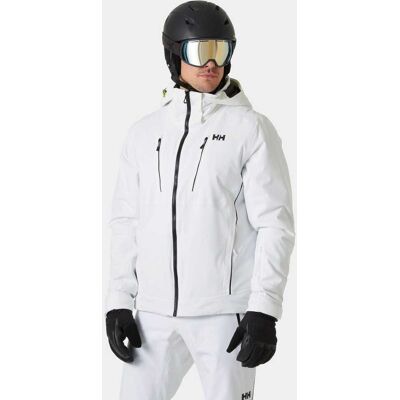 Helly Hansen Alpha 4.0 skidjacka för herrar - Vit - Vattentät och andningsbar Helly Hansen Alpha 4.0 skidjacka för herrar - Vit - Vattentät och andningsbar