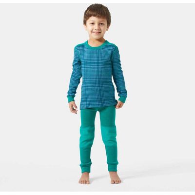 Helly Hansen Kids' Graphic Lifa® Merino Wool Base Layer Set - Green - 92 Helly Hansen Kids' Graphic Lifa® Merino Wool Base Layer Set - Green - 92
