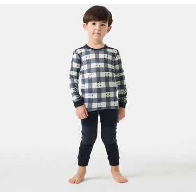 Helly Hansen Kids' Graphic Lifa® Merino Wool Base Layer Set - Blue/Purple - 122 Helly Hansen Kids' Graphic Lifa® Merino Wool Base Layer Set - Blue/Purple - 122