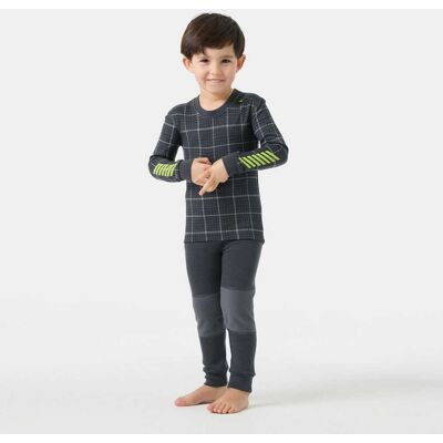 Helly Hansen Kids' Graphic Lifa® Merino Wool Base Layer Set - Grey - 110 Helly Hansen Kids' Graphic Lifa® Merino Wool Base Layer Set - Grey - 110