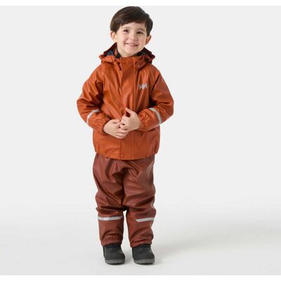 Helly Hansen Kids' Bergen Fleece-lined Rain Set 2.0 - Yellow/Green - 122 Helly Hansen Kids' Bergen Fleece-lined Rain Set 2.0 - Yellow/Green - 122