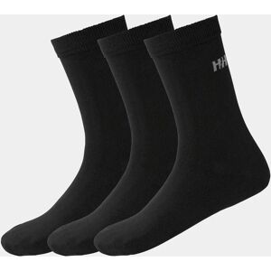 Helly Hansen Unisex Everyday Bomull Strumpas 3pk Svart 36-38 Black Svart36-38