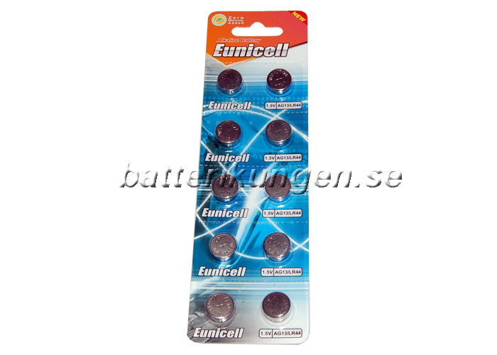 10 pack LR-44 batteri - Kvicksilverfria