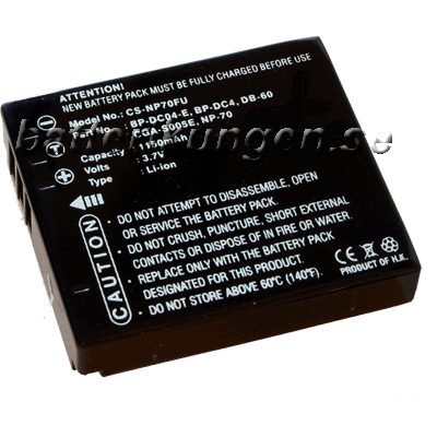 Panasonic Batteri till Panasonic - CGA-S005 mfl Panasonic Batteri till Panasonic - CGA-S005 mfl