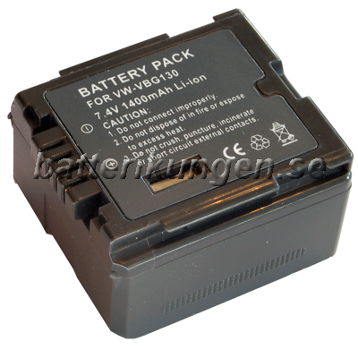 Panasonic Batteri till Panasonic som ersätter VW-VBG130 - 1.320 mAh Panasonic Batteri till Panasonic som ersätter VW-VBG130 - 1.320 mAh