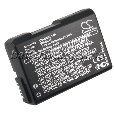 Nikon Batteri till Nikon som ersätter EN-EL14 - Full decode Nikon Batteri till Nikon som ersätter EN-EL14 - Full decode