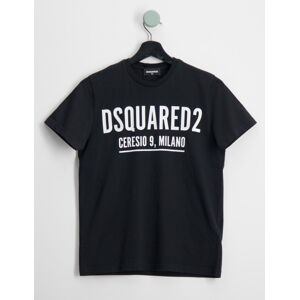 Dsquared2, D2T752U RELAX T-SHIRT, Svart, T-shirts till Kille, 10 år