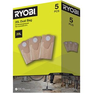 Ryobi Dammsugarpåsar RAKWDV05, 5-pack