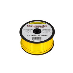 Skyllermarks Förtennad PVC-kabel RK, gul, 2,5 mm², 14 m